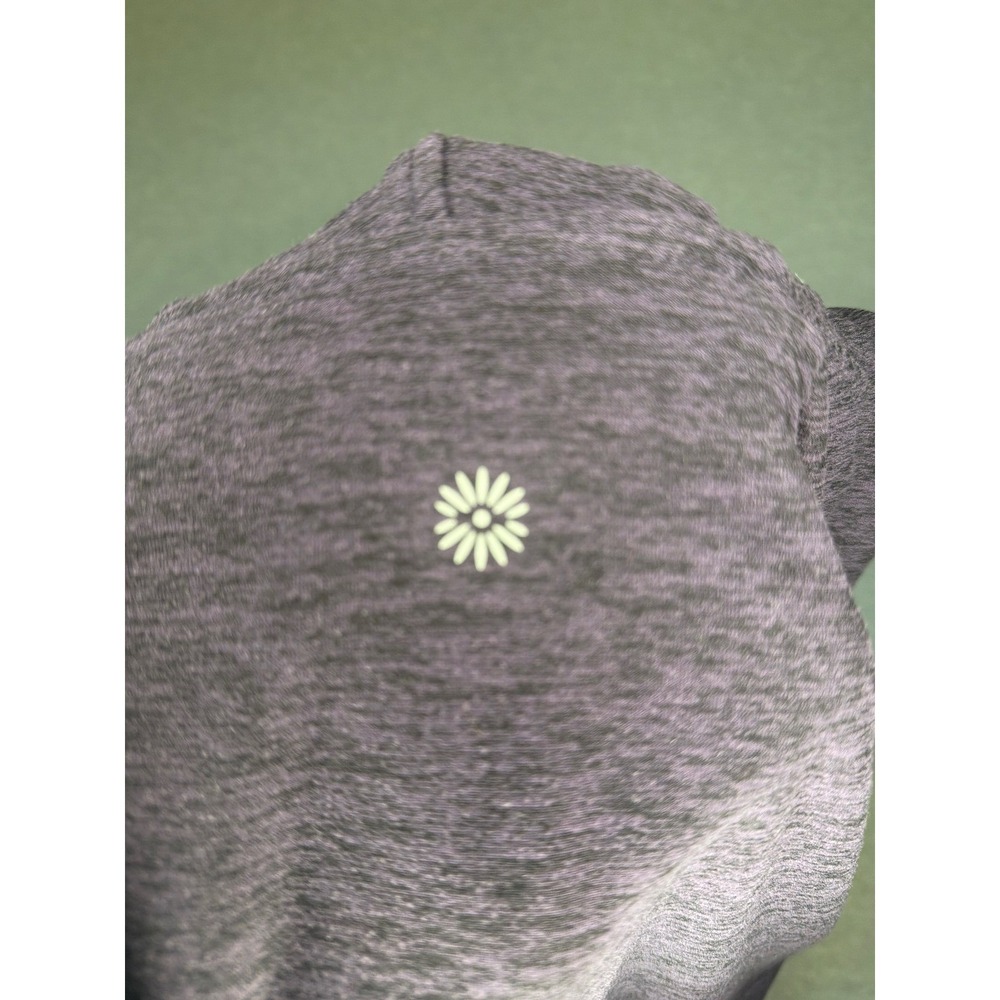 🍁Serene Tangerine Purple Heathered Long Sleeve Hoodie Thumbhole High-Low Hem Sm - Picture 10 of 10